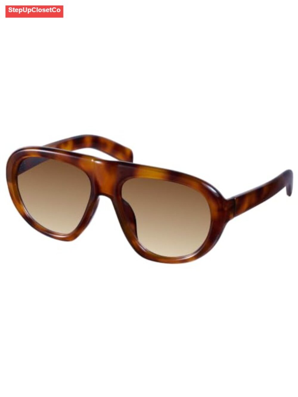 Oversized Aviator Sunglasses Women UV400 Retro Trendy - Picture 1 of 6